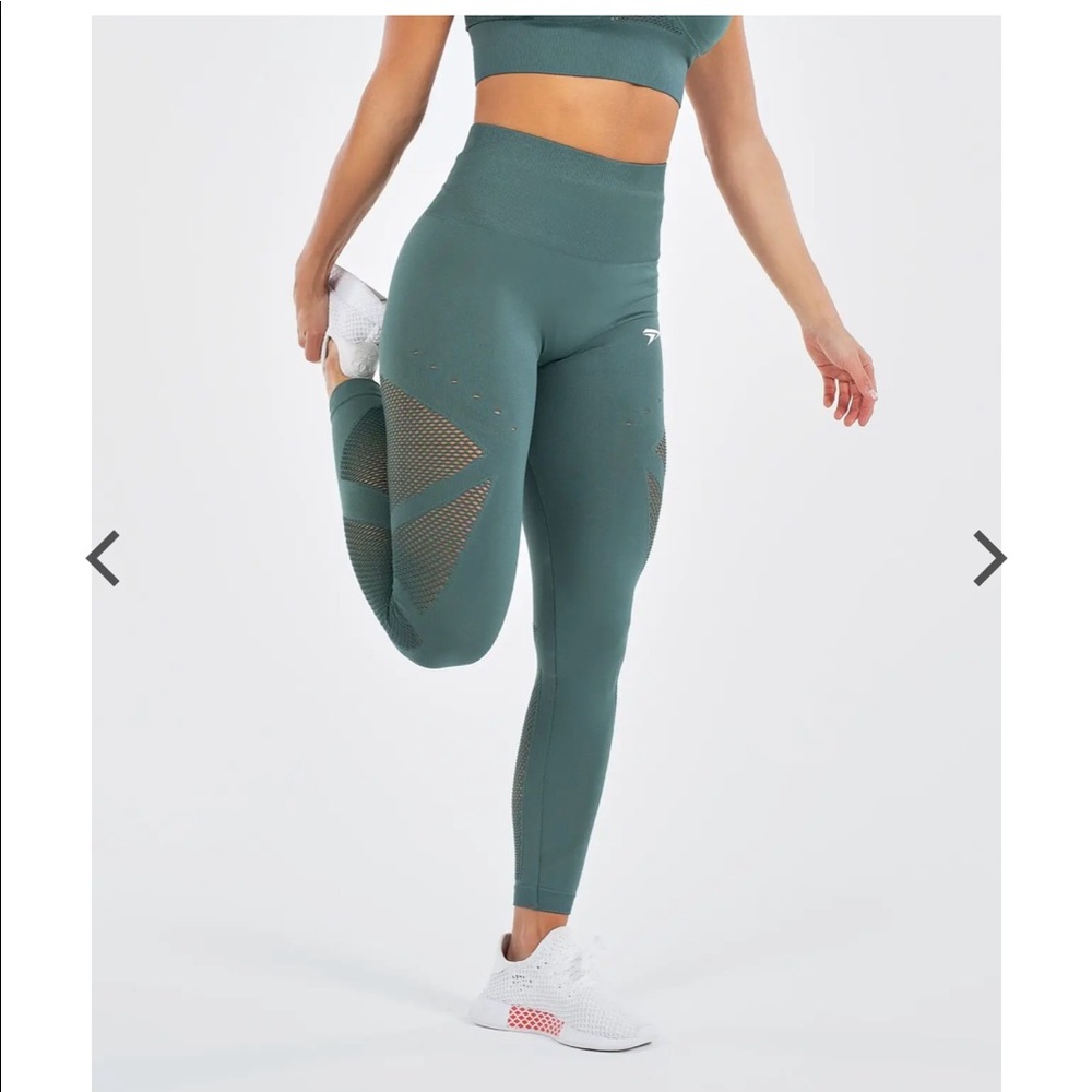 Physiq Apparel Enlighten Seamless Leggings Green Women’s Size Small - Picture 6 of 15